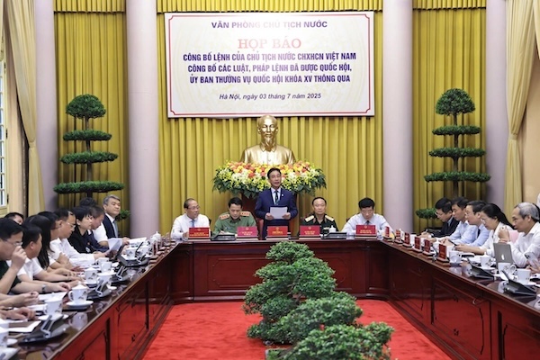 Công bố Lệnh của Chủ tịch nước về các Luật vừa được Quốc hội thông qua